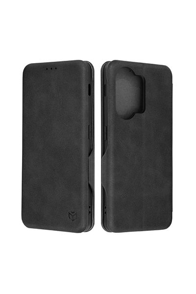 SKYDDAR INNOVATION Husă pentru OnePlus Nord 3, portofel securizat, piele ecologică, suport pentru carduri, închidere magnetică, negru, set autocolante
