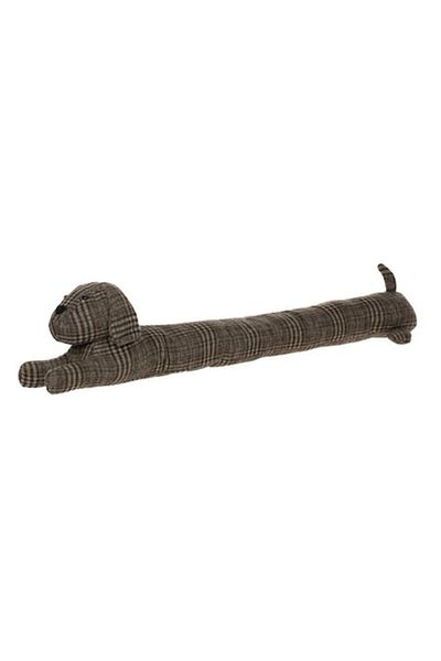 YLOTECH Door Stopper and Anti-Draft Protection, Aerostop, 3D Dog with Checked Pattern YLOTECH® 80x10cm