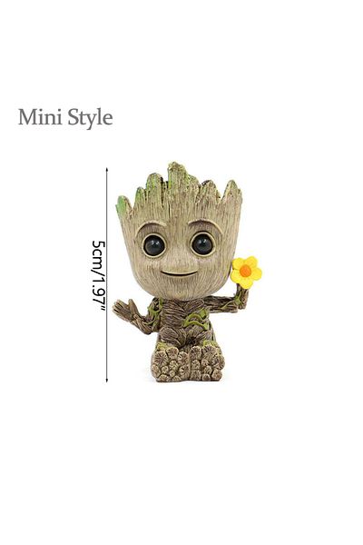 Miniso Mini-05 Modern Vases For Flowers Pot Groot Garden Pots Planters Anime Figurines Home Decoration Acce