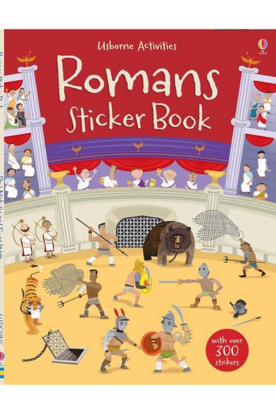 Usborne Children's book, Usborne, Romans Sticker Book, 5+ years