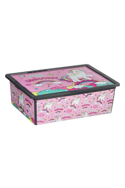 OEM Toy Storage Box, Unicorn Model, Plastic, Capacity 25L