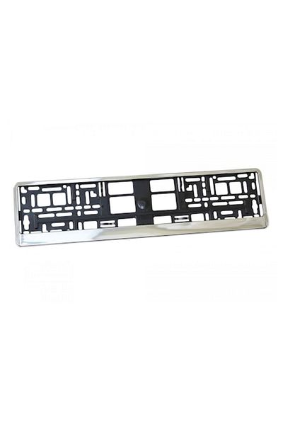 motor starter SET 2 Plastic license plate holders, chrome