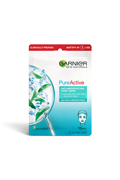 Garnier Pure Active Skin Naturals Anti-Blemish Sheet Mask For Oily Skin, 23 g