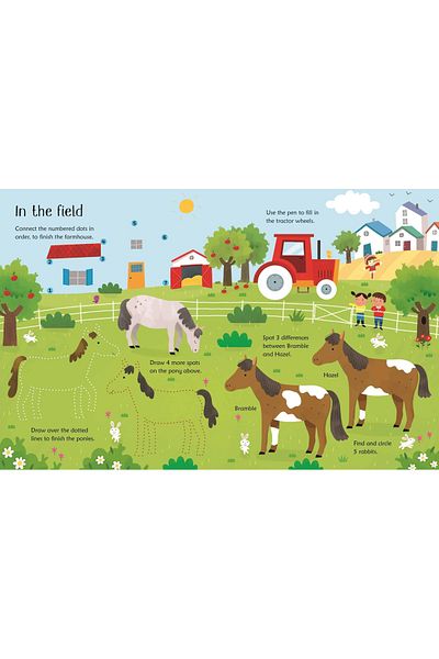 Usborne Write and Erase - Wipe-Clean Horse and Pony Activities