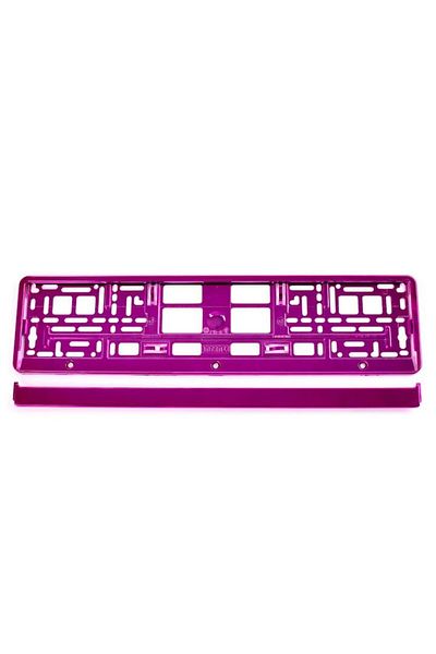 motor starter Plastic license plate holder, Premium quality, Pink color, AMIO