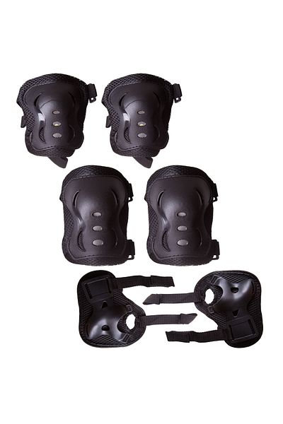 Maxtar Elbow, Knee and Arm Protection Set, Black, Size M