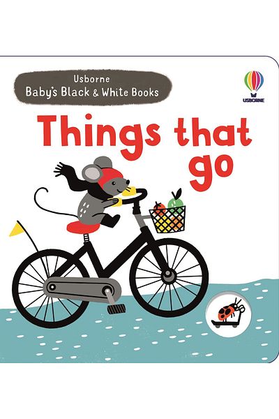 Usborne Baby's Book, Usborne, Baby's Black and White Books Things That Go, 0+ months