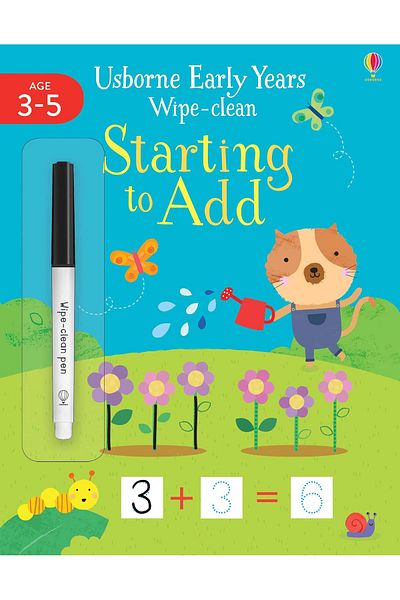 Usborne Children's book, Usborne, Early Years Wipe-Clean Starting to Add, 3+ years