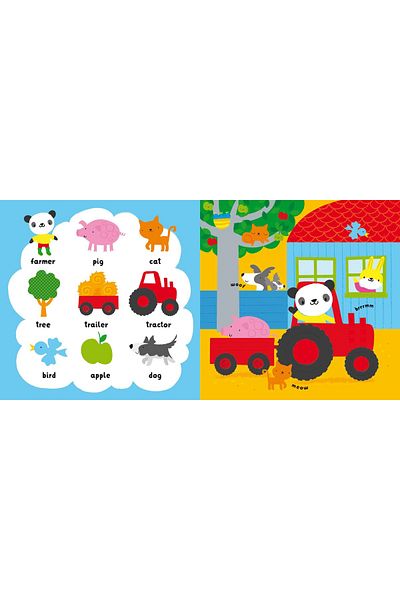 Usborne Children's book - My First Word Book Farm