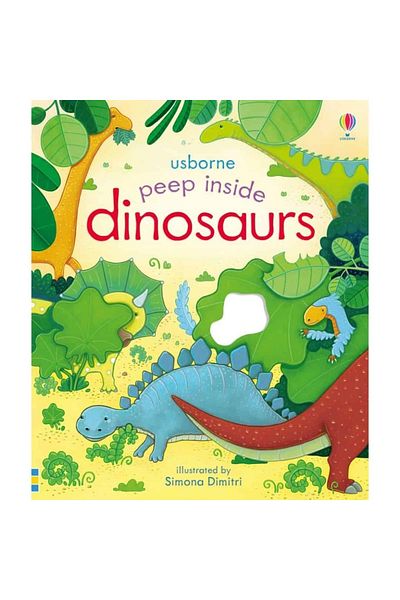 Usborne Peep inside book – peep inside dinosaurs