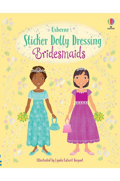 Usborne Children's book, Usborne, Sticker Dolly Dressing Bridesmaids, 5+ years