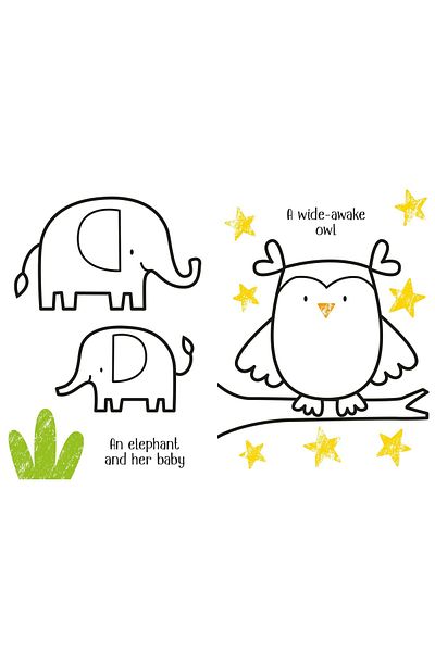 Usborne Children's book - First Coloring Animals