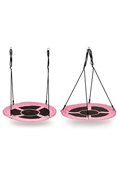 ideal STORE Παιδική κούνια, Μέγιστο φορτίο 150 κιλά, Διάμετρος 95 cm, Ατσάλινος σκελετός, Ροζ