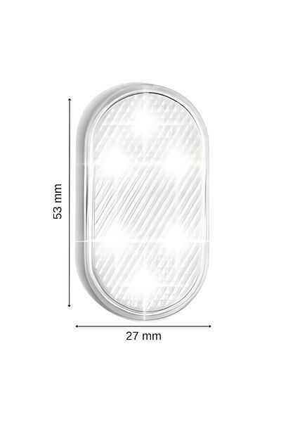 Salestore Mini LED light 5x3cm, USB rechargeable, sensor, adhesive, 120mAh, white ambient, universal use