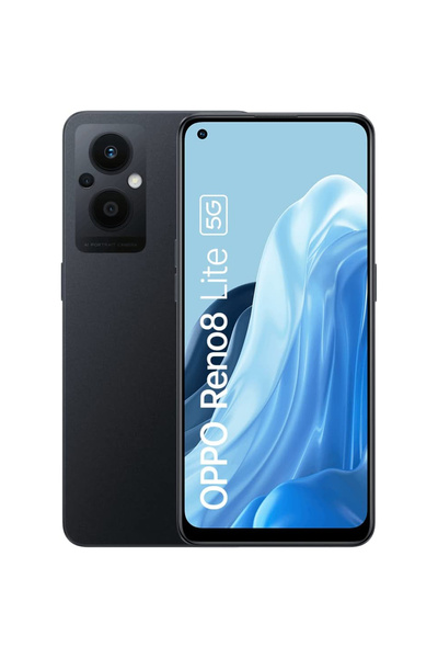 OPPO Oppo Reno8 Lite mobile phone, 128GB, 8GB RAM, 5G, Cosmic Black