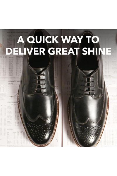 Kiwi Instant Shoe Polish - Black Leather - 75 ml - Pack of 5