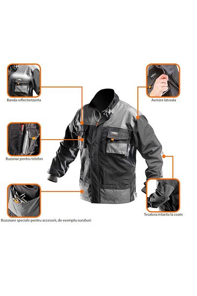 NEO Work Jacket, Model Hd, Size XL/56,