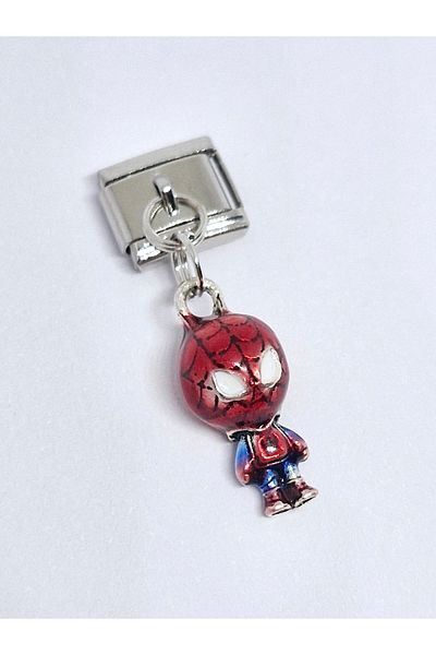 RoseCo00 Steel Italian Charm Bracelet Charm