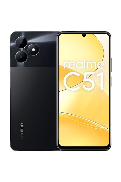 realme Κινητό τηλέφωνο Realme C51, Διπλή SIM, 256GB, 6GB RAM, 4G, Μαύρο