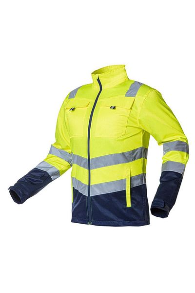 NEO Geaca De Lucru Slim Fit, Reflectorizanta, Galben, Model Visibility, Marimea M/50,