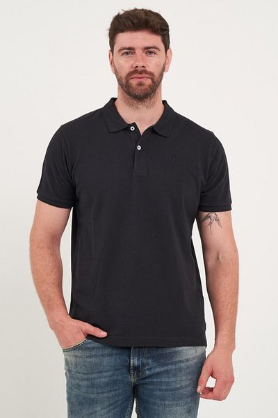 Kenvelo Men's solid color polo shirt