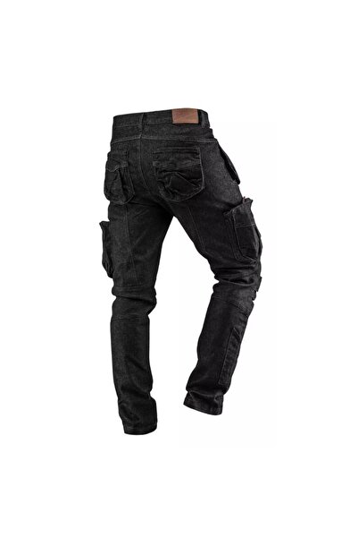 NEO Pracovní kalhoty s 5 kapsami, model DENIM, černé, velikost S