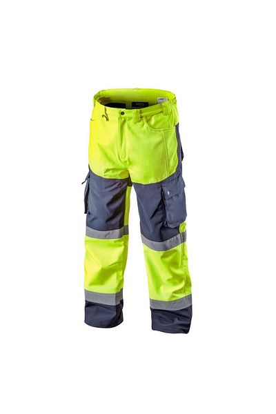 NEO Work Trousers, Reflective, Waterproof, Yellow, Visibility Model, Size Xxl/58,
