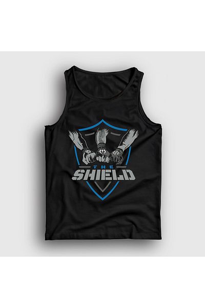 Presmono Unisex Black the Shield Wwe Wrestling Singlet 551783Tt