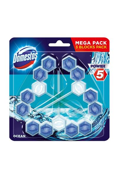 Domestos Odorizant de toaleta Domestos Power 5 Ocean, 3x55 g
