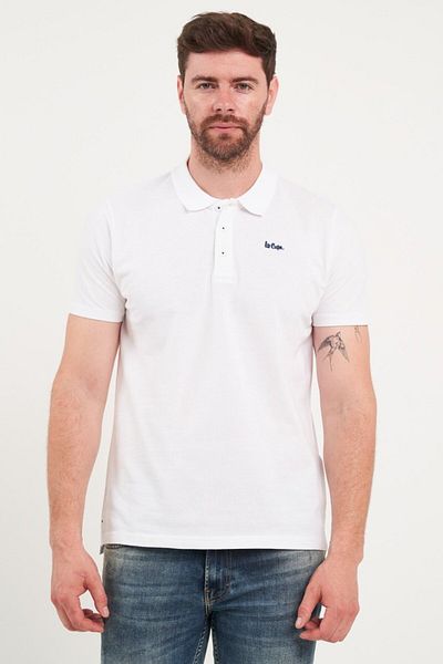 Lee Cooper Tricou barbat polo de culoare uniforma