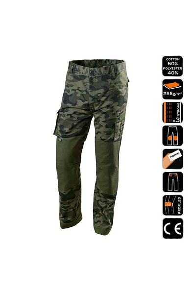 NEO Pantaloni De Lucru, Camuflaj, Model Camo, Marimea Xxl/56,
