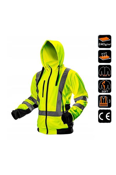 NEO Hanorac De Lucru, Reflectorizant, Galben, Model Visibility, Marimea Xxl/58,