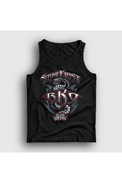 Presmono Unisex Black Strike First Wwe Wrestling Randy Orton Singlet 551627Tt