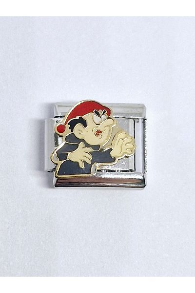 RoseCo00 Steel Italian Charm Bracelet Charm