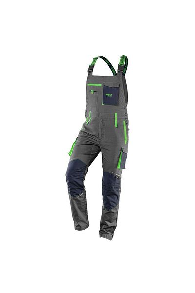 NEO Work Trousers With Bib, Overalls, Premium Model, Cotton, Size M/50,