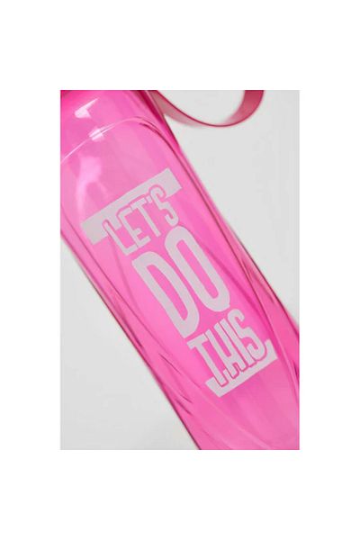ABYZ Sports Water Bottle, 630 ml, Plastic Material With Hooks And Pink Cap