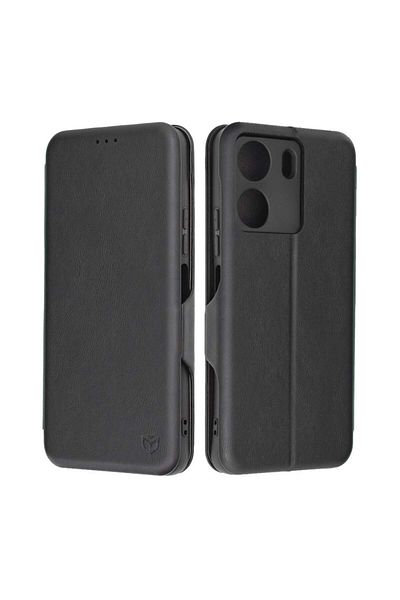 SKYDDAR INNOVATION Case For Xiaomi Redmi 13c 4g / Poco C65, Safe Wallet, -leather, Magnet Closure, Black, Setsticker