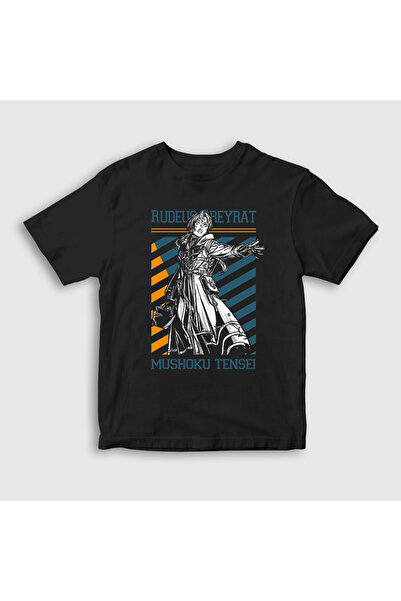 Presmono تي شيرت للأطفال للجنسين باللون الأسود Rudeus Grayrat Mushoku Tensei ...