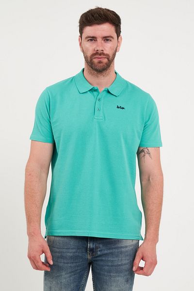 Lee Cooper Tricou barbat polo de culoare uniforma