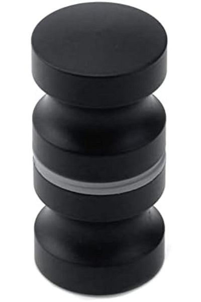 GENERAL Wealrit 1 pcs Black Back-to-Back Handle Shower Glass Door Knob Bathroom Pull Knob Bathroom Round Kno