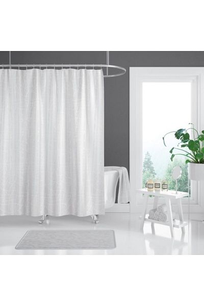 Tropikhome Perdea de duș cu 12 inele, dimensiuni 180x200cm Marmură 3182