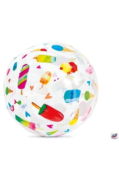Intex ANGMAD Inflatable Beach Ball, 51cm, Ice Cream Design