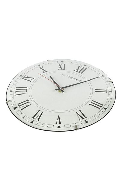 ESPERANZA Frameless retro wall clock, Roman numerals, round, 30 cm, Esperanza Roma