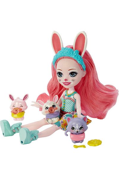 mattel Playset Enchantimals Baby Best Friends - Bree Bunny and Twist