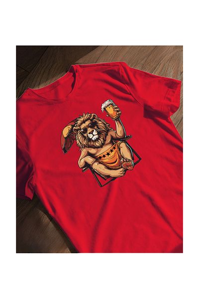 SARI Lion on Holiday 5 Star Theme Tshirt 100% Cotton