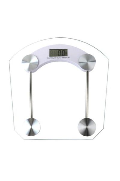 SUPER TRENDS Cantar Electronic Corporal de Baie SUPER TRENDS®, Transparent, Afisaj Electronic, Capacitate Maxima