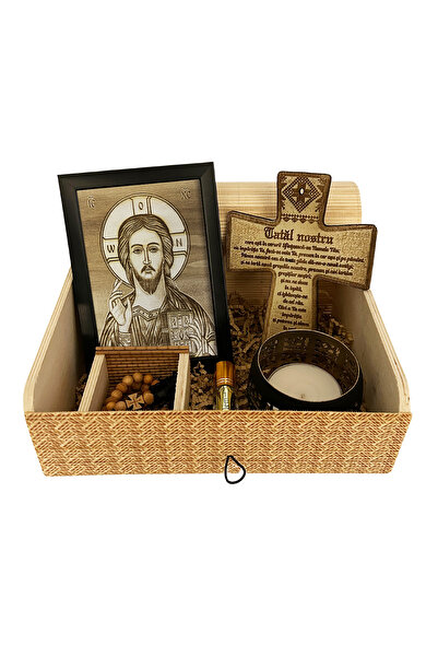 OEM Holy Gift Set – Icon and Prayer: Savior Pantocrator