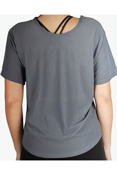 THUGFIT Loose Short Sleeve Mesh Crop Top