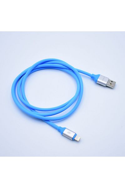 ABYZ Cablu de date și încărcare, lungime 2 m, USB A la TYPE-C albastru