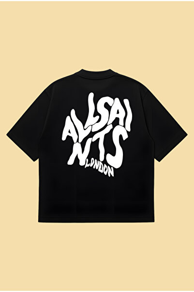 PURE POWER Allsaint Orlando Boxy Fit oversized Unisex T-shirt – με τύπωμα T-shirt | Streetwear